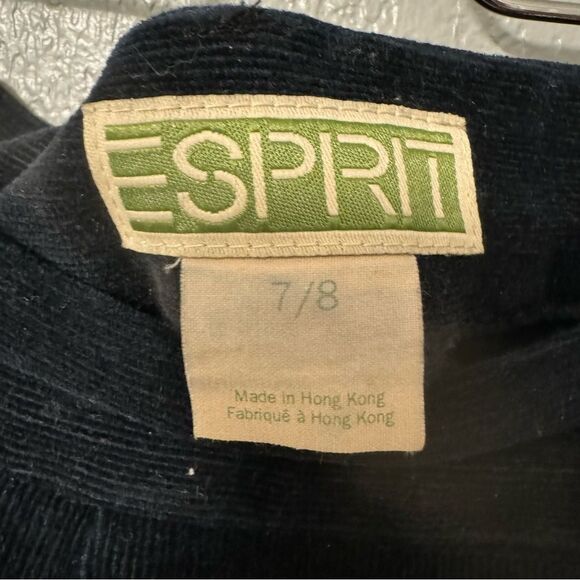 Vintage 80’s Esprit Navy Corduroy Stirrup Pants - Picture 3 of 5